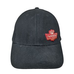Toppers Pizza Fitted Hat Black L/XL HTT Head To Toe Employee Uniform